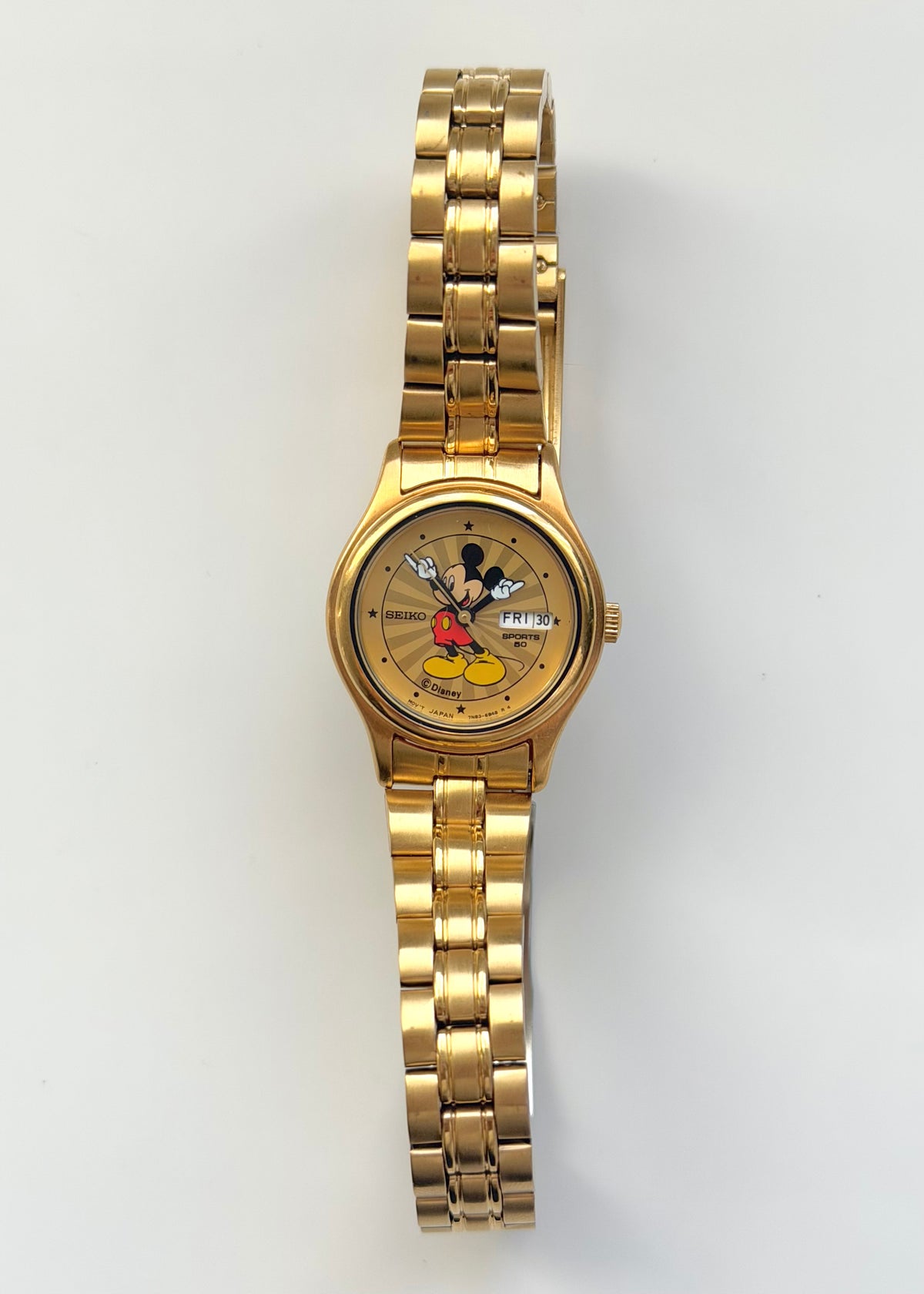 Rare Seiko Gold Mickey Mouse Watch