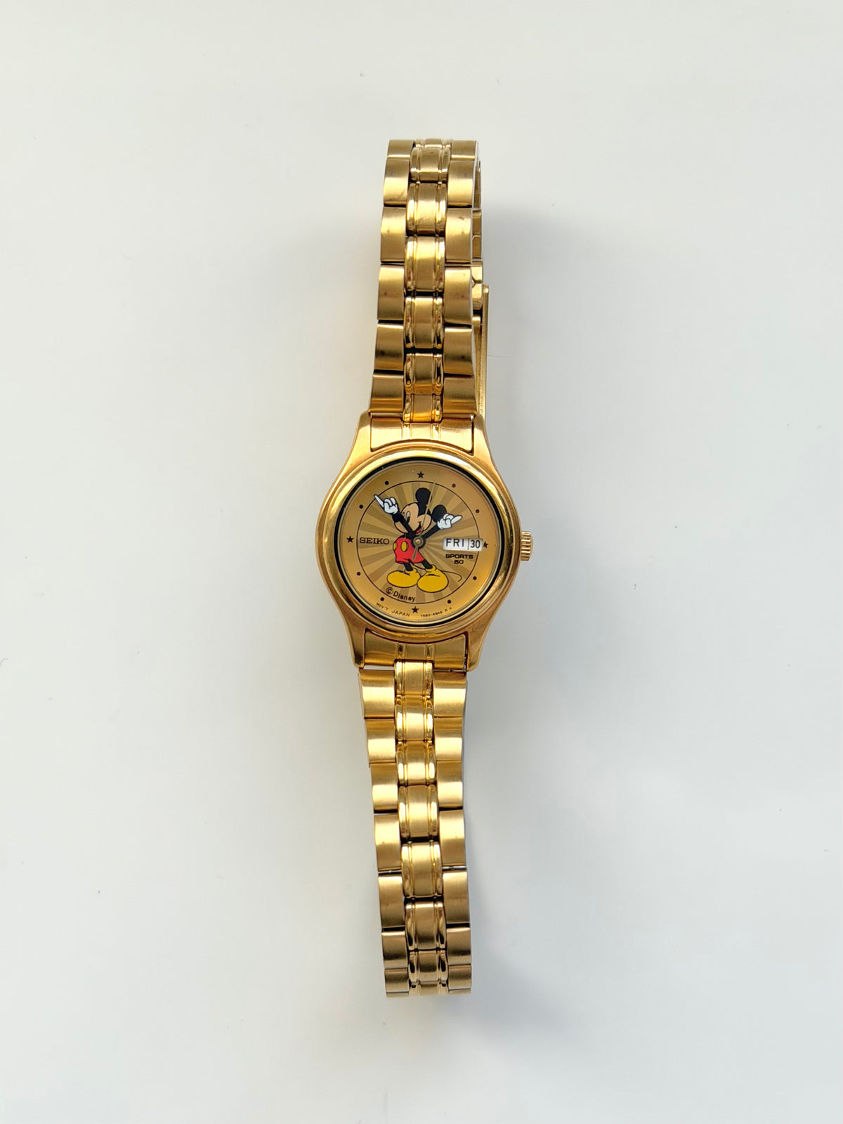 Rare Seiko Gold Mickey Mouse Watch