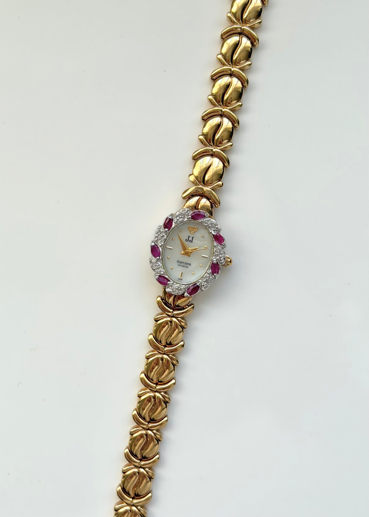 Genuine Rubies & Diamonds Gold Watch by Jules Jurgensen